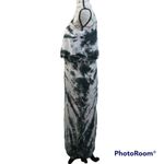 margaret o'leary Pink Black Tiered Tie Dye Dress Boho Festival Beach Size S Photo 2