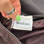 MiracleSuit  halter padded cup slimming chocolate brown piping trim swimsuit 10D Photo 5