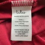 Lulus NWT  XS Darling Charisma Wine Red Mesh Embroidered Midi Dress Cocktail Photo 8