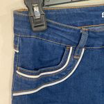 Urban Outfitters BDG Erin high rise western piped blue denim mini shorts size 27 Photo 2