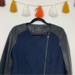 Scotch & Soda Maison Scotch Leather Wool Moto Jacket Size Medium Photo 2