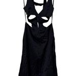For Love & Lemons Black Yuri Cutout Midi Cocktail Dress Size Medium Photo 4