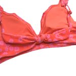 Raisin's  Floral Cannes Padded Ruffle V-Neck Bikini Top Size XL Juniors' Orange Photo 7