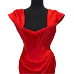 House Of CB NWT  Loretta Red Sz S Small Corset Dress Cocktail Party Holiday Photo 9