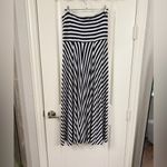 Gap Navy and White Striped Maxi Skirt Photo 1