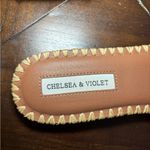 Chelsea and Violet  Rafa Fringe Sandals Slides Red Woven Tan Women's Size‎ 9 Boho Photo 4