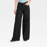 Universal Threads Mid-Rise Super Wide Leg Jeans - Black 12 Photo 1