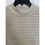 Wool Blend Chunky Knit Sweater Size Medium Fisherman Preppy Neutral Cozy Boho Photo 4