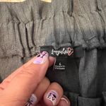 Impulsive Women’s Pinstripe High Waist Wide Leg Pull On Pants Grey Size Large Photo 7