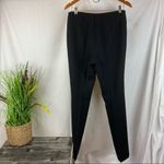 Akris  Black Side Zip Straight Leg Trouser Pants 6 Photo 2