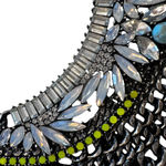 BaubleBar Chunky Statement Y2K Necklace Silver Green White Turquoise  Photo 15