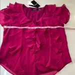 Ralph Lauren NWT Lauren  Crinkle Georgette V-Neck Fllutter Sleeve Ruffle Photo 8