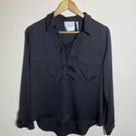 L'Academie L’Academie Black 100% Polyester Long Sleeve Lace Blouse ( S ) Photo 1