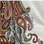 Lauren Moshi Frankie Raglan Baseball Color Gypsy Graphic 3/4 Sleeve Top | NWT Photo 7