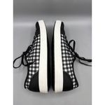 TRAQ Alegria Sneaq Sneakers Womens 40 Black White Gingham Plaid Comfort Shoes Size 9.5 Photo 6