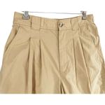Madewell  Pants Womens 4 Tan Balloon Pleated Adjustable Tabs Modern Preppy NEW Photo 3