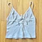 Brandy Melville John Galt White Lace Up Tank Photo 1