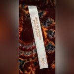 Free People  Crinkle Velvet Jacket Maroon Floral Open Front Boho Blazer Small Photo 6