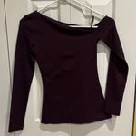 Aritzia  Long Sleeve Top in Dark Purple Photo 0