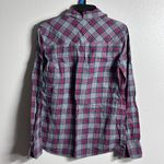 J.Crew  Women‎ Plaid Button Red/Gray Shirt Long Sleeve Boy Fit Size 00. Photo 3