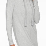 Athleta  Solitude Gray Cowl Hoodie Dress Photo 0