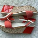 Cole Haan  Orange Arden Nubuck Espadrille Wedge Photo 0