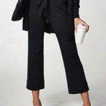 CAbi  #5177 High-Rise Easy Croped Dress Belted Pockets Trousers Navy Blue, 2 Photo 0