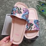 Melissa  Beach III Floral Butterfly Pink Slides Photo 4