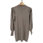 Joie  Catriona Turtleneck Dress Tan Long Sleeves Wool Cashmere Blend size Small Photo 2