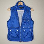 Ralph Lauren VTG Y2K  Golf Blue Nylon Zip Vest Womens S Utility Tech Gorpcore Photo 2