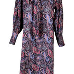 MarAvic Tie Front Long Sleeve Dress Black Size M Photo 0