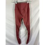 Alo Yoga  Mixed Fabric Pink Full Length High Rise Legging Size Small Photo 4