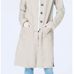 J.Jill Love Linen Button Front Longline Duster Jacket Sz.M Tan Size M Photo 2