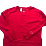 Victoria's Secret Victoria Sport VS Solid Red Sweatshirt High Low Hem Cut Out Back Size L Photo 2