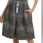 NEW TERI JON BY RICKIE FREEMAN Giraffe Print Shirtdress sz 4 $480 Black Photo 2