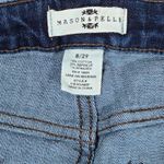 Mason & Belle Straight Leg Jeans Denim Distressed Frayed Hem Streetwear 8/29 NWT Photo 4