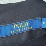 Polo Ralph Lauren Slim Fit Cady Dress Womens Size 8 Pockets 3/4 Sleeves Black Photo 5