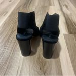 via spiga  Black Suede Leather Open Toe Heels Shoes Size 7 Photo 3