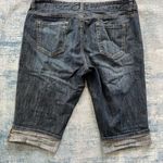 Mossimo Supply Co Cuffed Faded Mid Length Denim Shorts Size 13 Photo 1