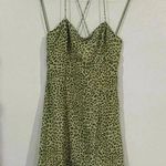 ZARA  Green Leopard Print Dress. Size XS. NWT Photo 0