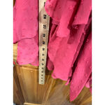 For Love & Lemons Flamingo Pink Tarta Print Long Sleeve Mesh Feminine Dress Photo 6