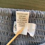 Japna  Smocked Puff Sleeve Square Neck Peplum Top Blue Cotton Small Cotagecore Photo 3