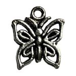 Butterfly Pendant Silver Tone Charm Bracelet Necklace Jewelry Craft Dangle g u Photo 0