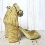 Jeffrey Campbell x Revolve Rowboat Ankle Strap Woven Espadrille Sandal Heel 9.5 Photo 0