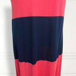 Andrea Orange & Navy Blue Maxi Tank Dress Sz XL Photo 4