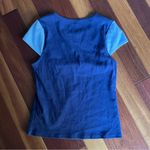 Anthropologie MAEVE  CUTOUT COLORBLOCK BABY TEE NAVY BLUE Photo 5