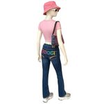 COOGI Rare Vintage Embroidered Rainbow Jeans Low Rise Skinny Leg 3/4 in EUC Photo 1