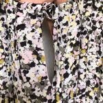 Theory  100% Silk Crepe Mini Dress Fit and Flare‎ multi color Floral Size M Photo 4