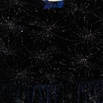 My Michelle  black velvet sparkly fireworks dress Photo 1