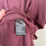 Torrid  Womens Plus Size Burgundy Red Ribbed Henley Top Short Sleeve 5X Photo 8